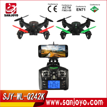 WLtoys Q242-K WIFI FPV 4 Canal 6 eixos Gyro 2.4 GHz Quadricóptero RC com Câmera HD 2.0MP SJY-Q242K